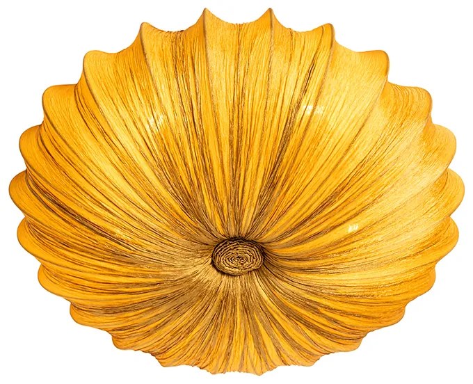 Japandi plafondlamp goud 60cm 5-lichts - Plu