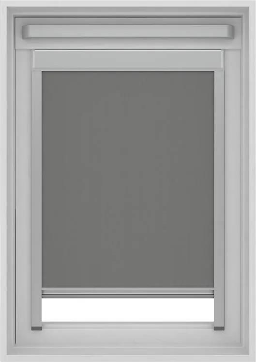 Decosol Rolgordijn Dakraam Cassette Verduisterend - Grijs 78 x 140 cm