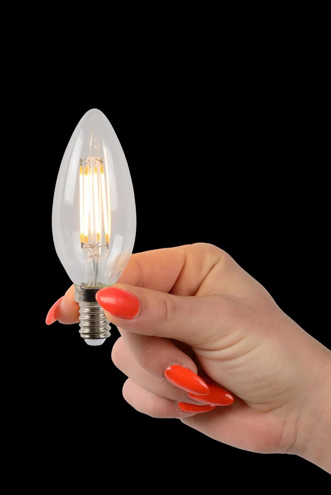 Lucide Bulb dimbare LED lamp 2700K E14 4W 3.5cm transparant