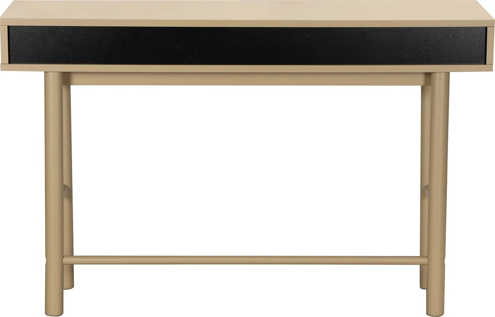 Sidetable Met Grote Ribbels Zandkleur - 120 X 35cm.