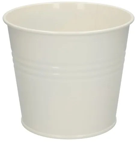Bloempot, zink, offwhite,Ø 17 cm