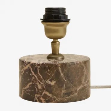 Orlena Tafellampvoet Van Natuursteen Bruin Marmer Emperador - Sklum