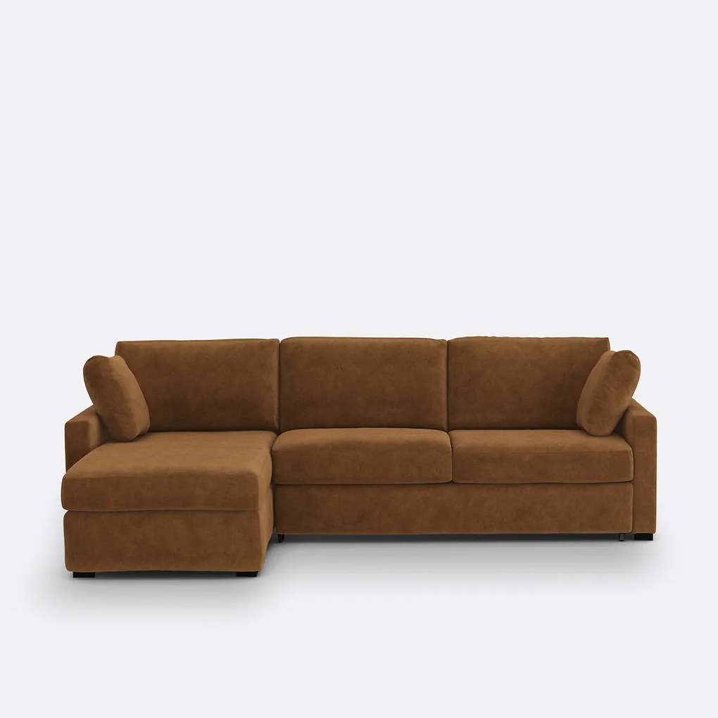 4-zits hoekbank, omvormbaar, fluweel, schuim, TIMOR