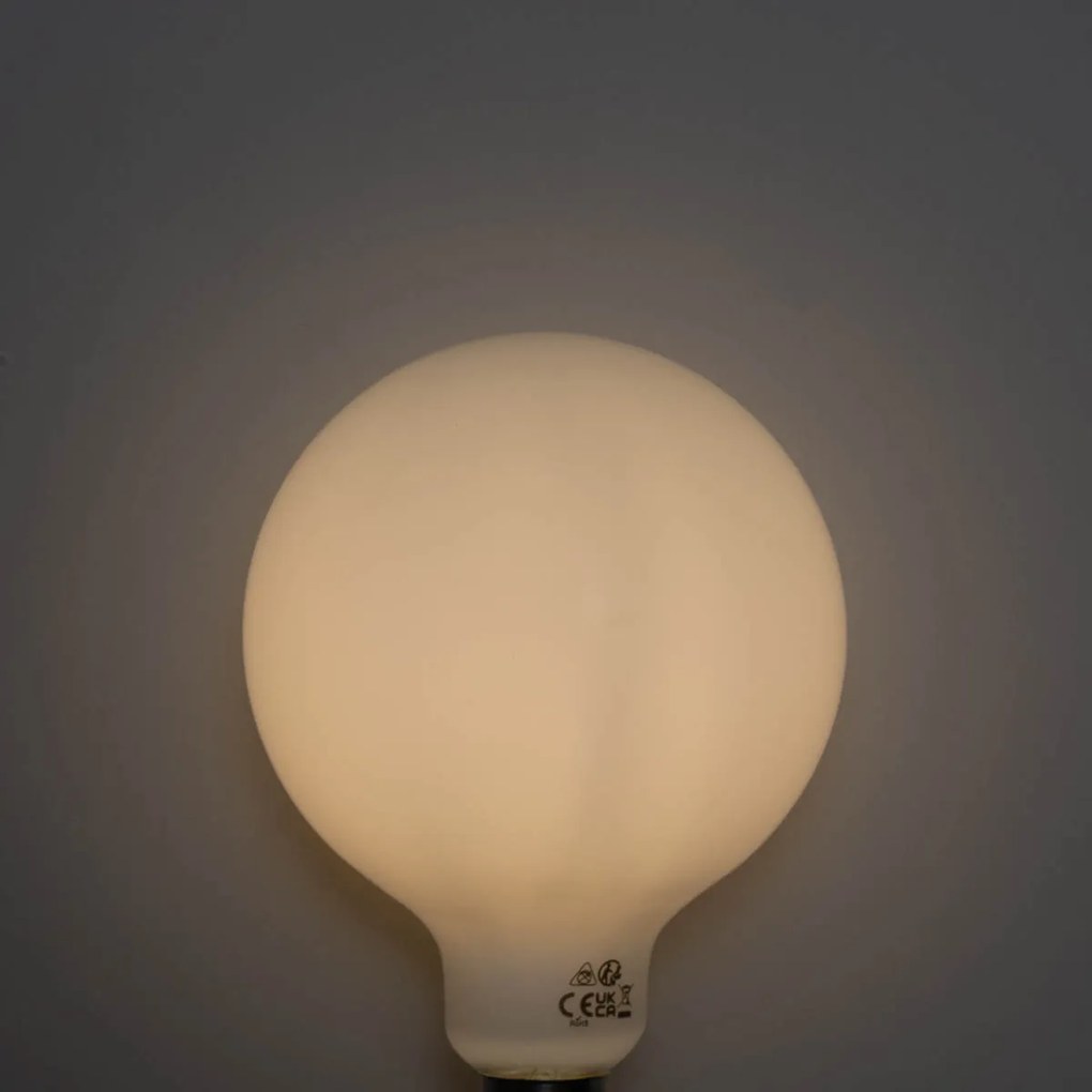 Set van 5 E27 3-staps dimbaar LED lamp opaal G125 4W 450 lm 3000K