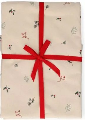 Tafelkleed, recycled katoen, kersttakjes, 145 x 250 cm
