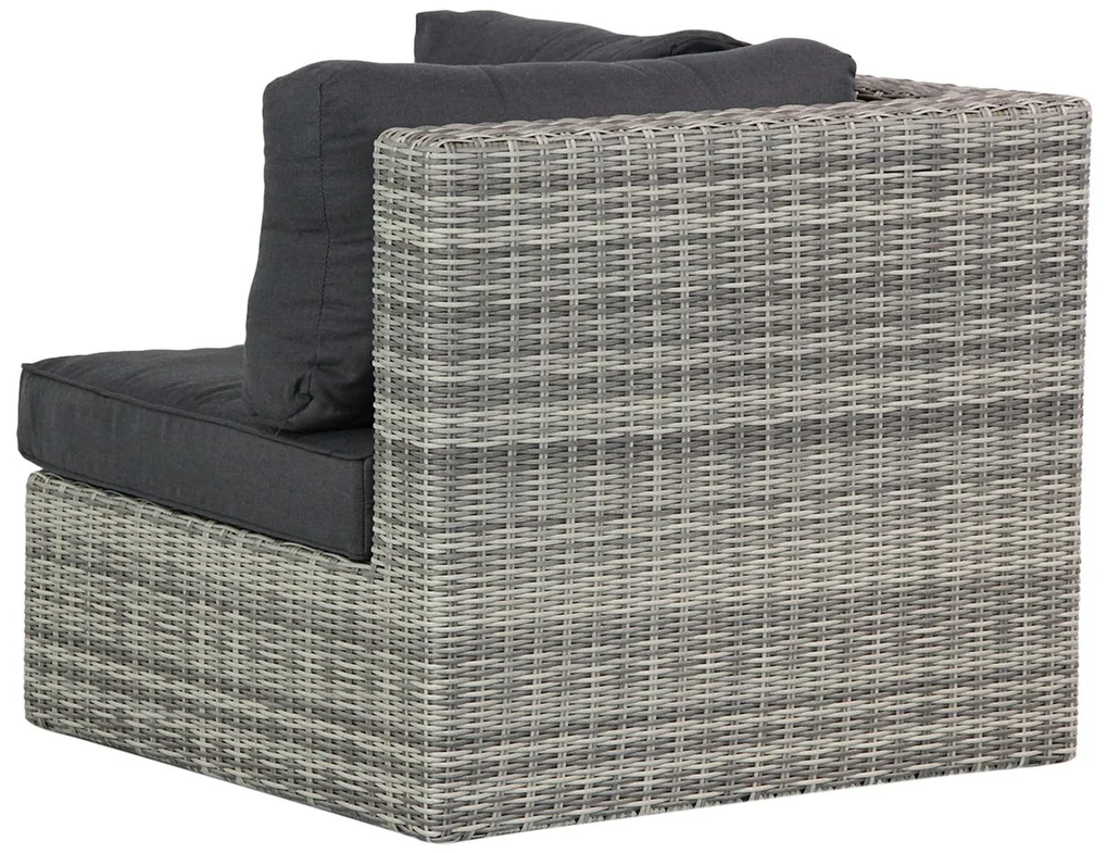 Dining Loungeset 5 personen Wicker Grijs Garden Collections Amico/Napoli