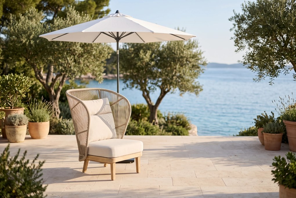 Tuinstoel Eucalyptus hout Naturel teak Coco Napoli