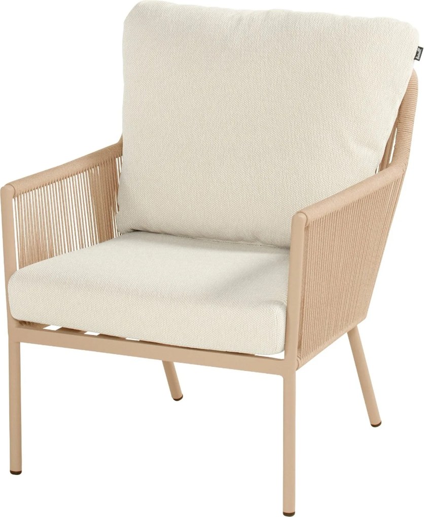 Tuinset Ronde Tuintafel 4 personen 120 cm Rope Taupe  Hartman Zaragoza/Zaragoza
