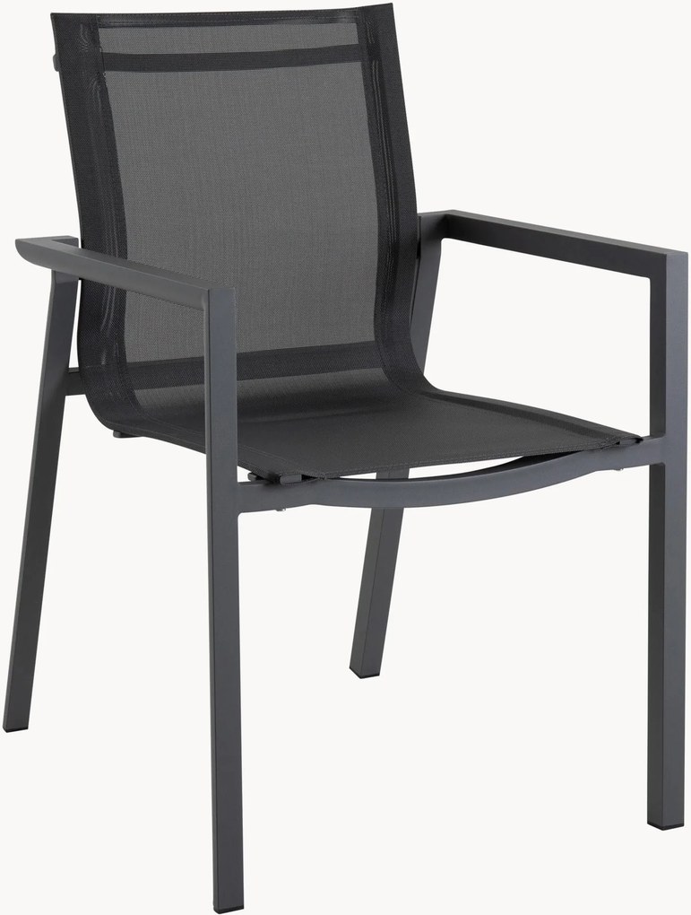 Tuin eetkamerstoelen Delia met armleuningen, 2-delig