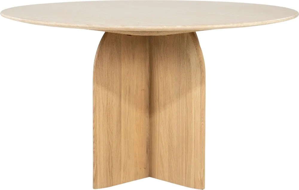Ronde Eettafel Travertin - 130 X 130cm.