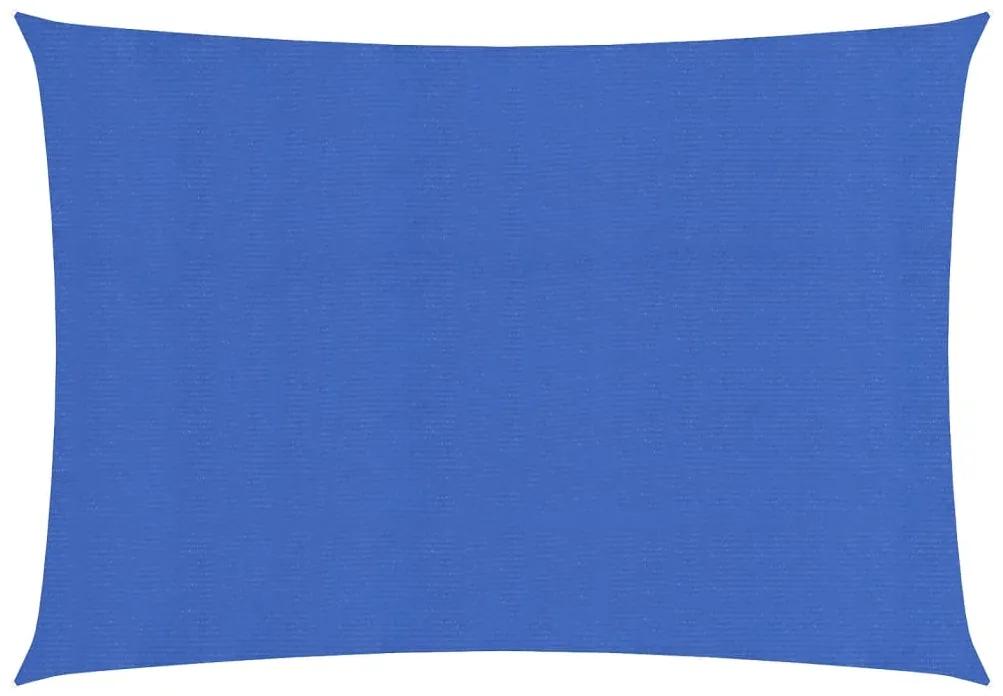 vidaXL Zonnezeil 160 g/m² 2x4 m HDPE blauw