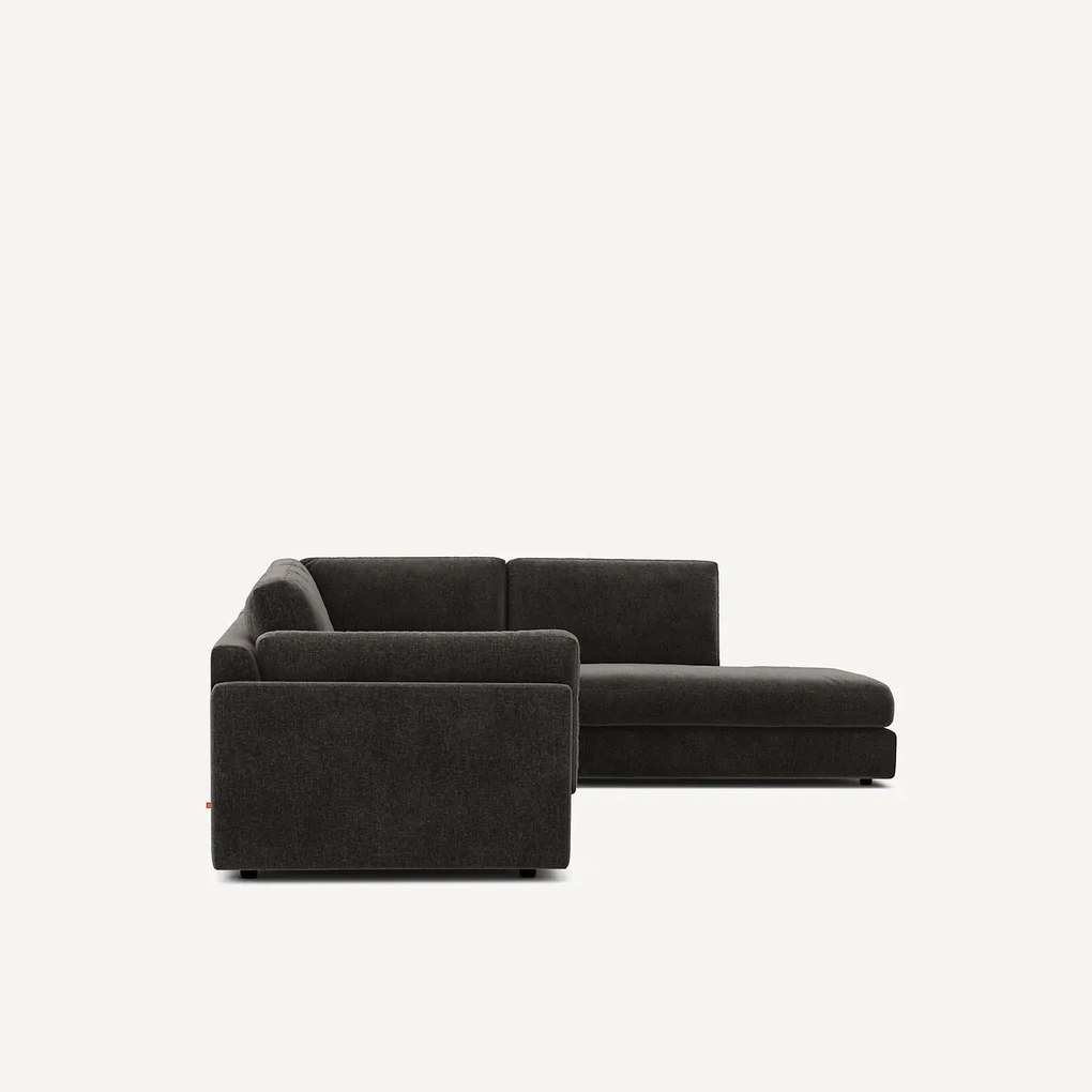 Omvormbare hoekbank, chenille fluweel, CÉSAR