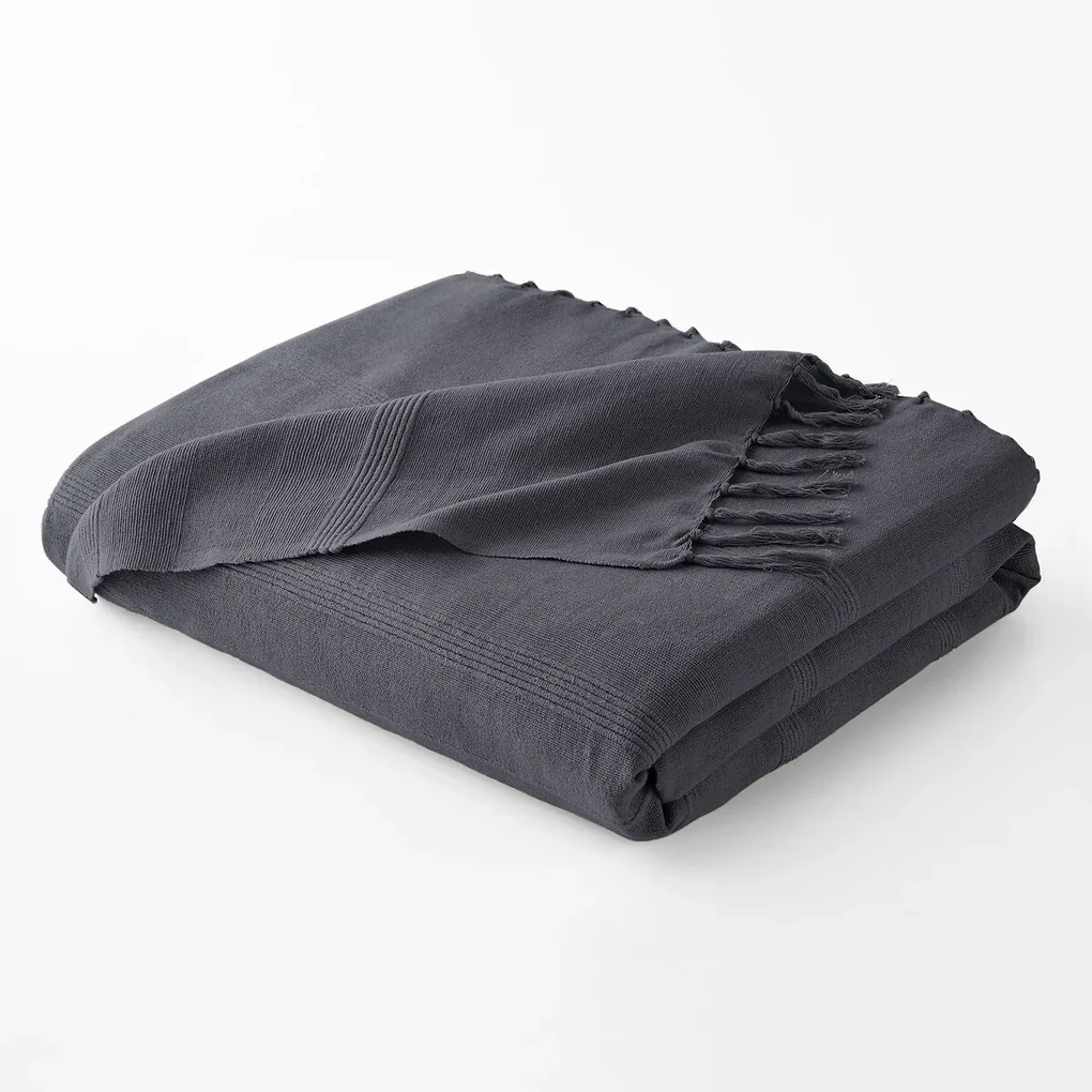 Katoenen plaid met franjes, Nedo
