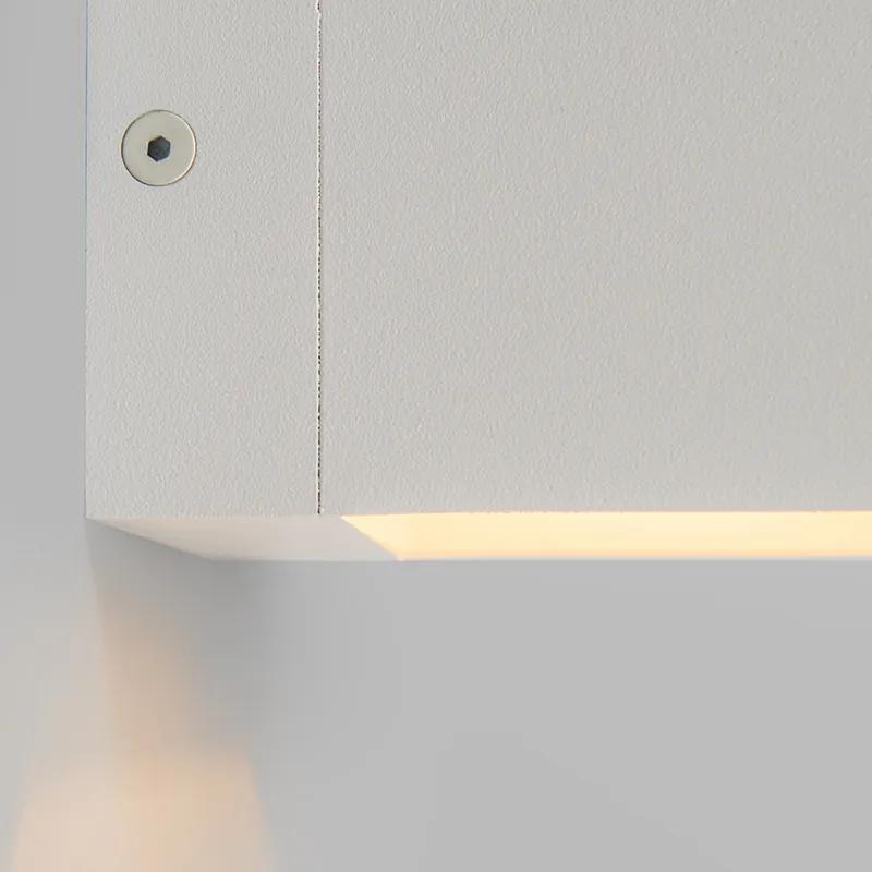 Set van 3 Moderne wandlampen wit - Transfer Modern G9 vierkant Binnenverlichting Lamp