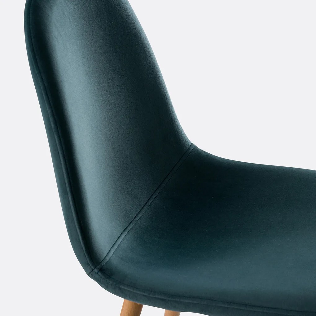 Set van 2 fluwelen stoelen, Polina