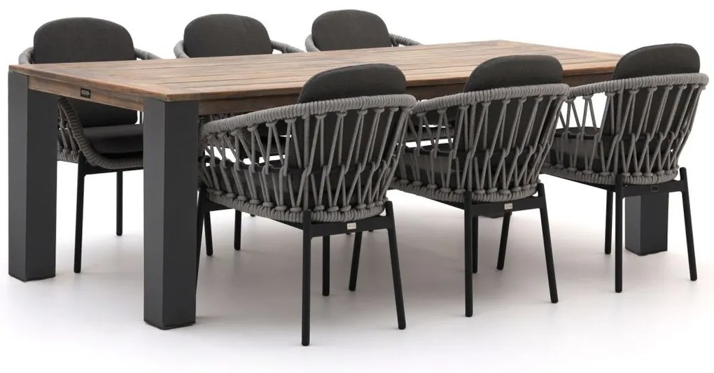 Diningset Bellagio  | 6 personen | Tuinset teakhout | 7-delig | Kees Smit Tuinmeubelen