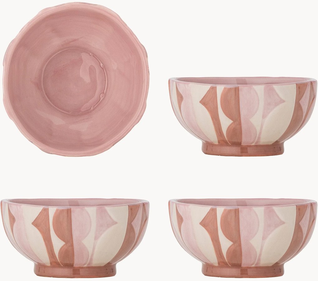 Handbeschilderde kleine schalen Saul, 4-delig