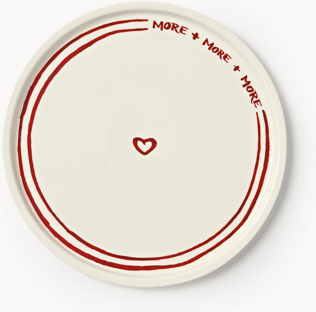 Porseleinen onderbord Tutti met decoratief motief