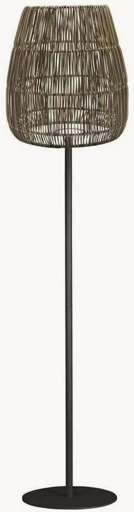 In- & outdoor rotan vloerlamp Agnar