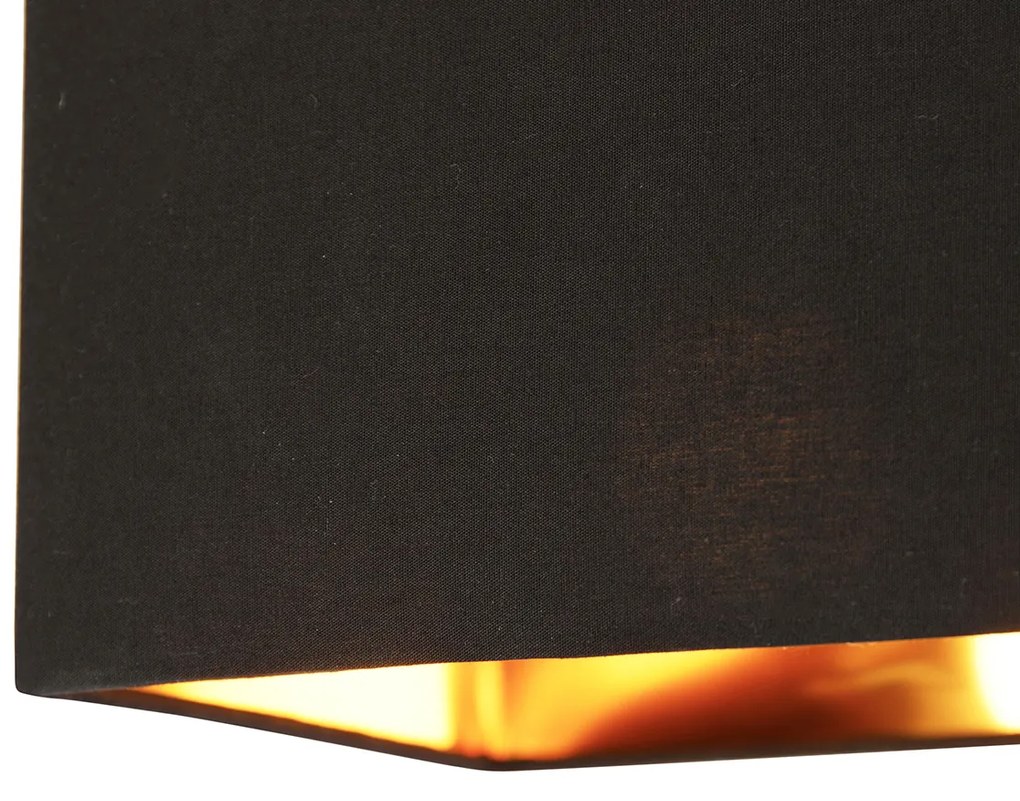 Smart plafondlamp zwart met goud incl. Wifi P45 - VT