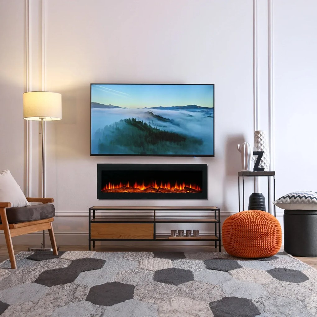 LumberQ In- opbouwsfeerhaard Nova 105 x 35 x 12,5 cm