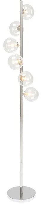 Kare Design Scala Balls Vloerlamp Met Glazen Bollen Chroom