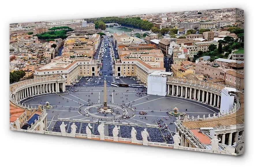 Foto op canvas Rome vatican city panorama square 140x70 cm