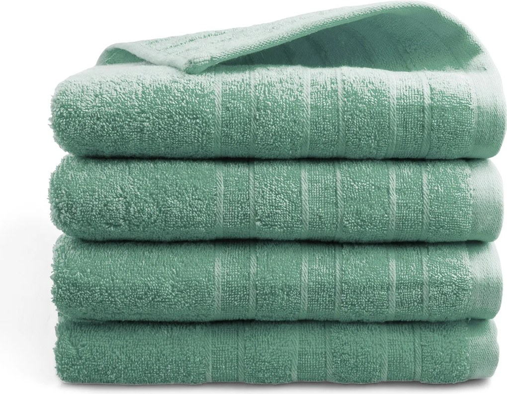 Handdoek DoubleLife Recycled Cotton Collectie – 4 stuks – 50×100 – stone green
