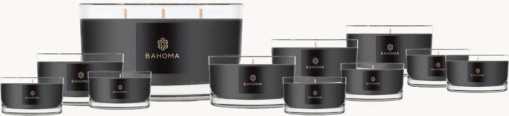 Met de hand gegoten geurkaarsen Everlasting (vanille zwart), 11-delig