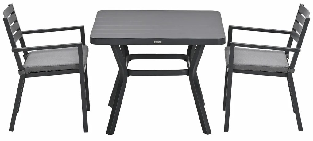 Garden Impressions Amarillo bistro tuinset 3-delig - Mina tuintafel 90x90 cm
