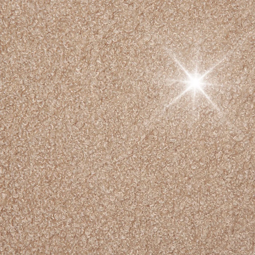 Dan-Form Orbit Boucle Barstoel Met Hoge Rugleuning Almond Shimmer