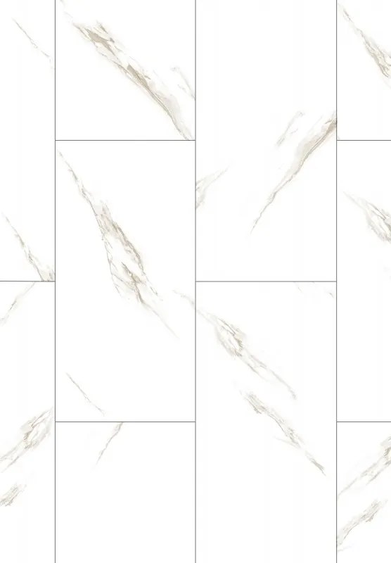 Mexen River White  vinylpanelen 610 x 305 mm SPC 6,5 mm, onderlaag IXPE 1,5 mm, 4 V-groef, Jazz White
