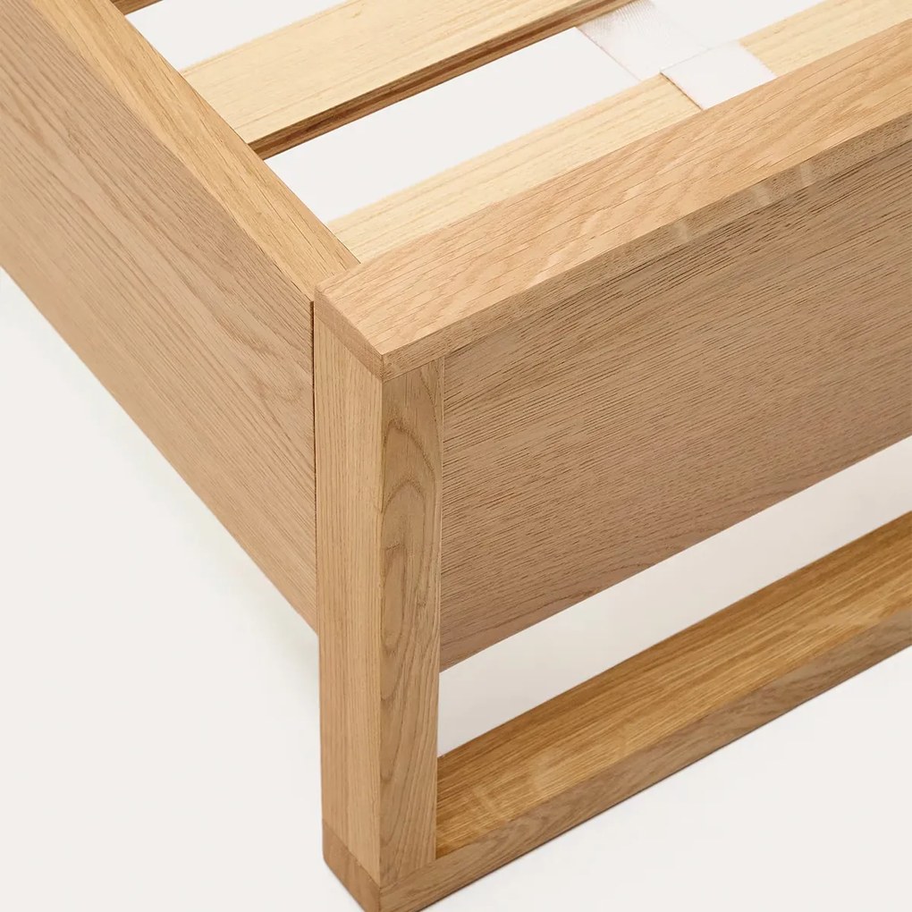 Kave Home Alguema Eiken Bedframe Modern 160 Cm