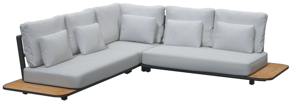 4 Seasons Outdoor Arcade platform hoekbank *SALE*  Loungeset    houtkleur weerbestendig