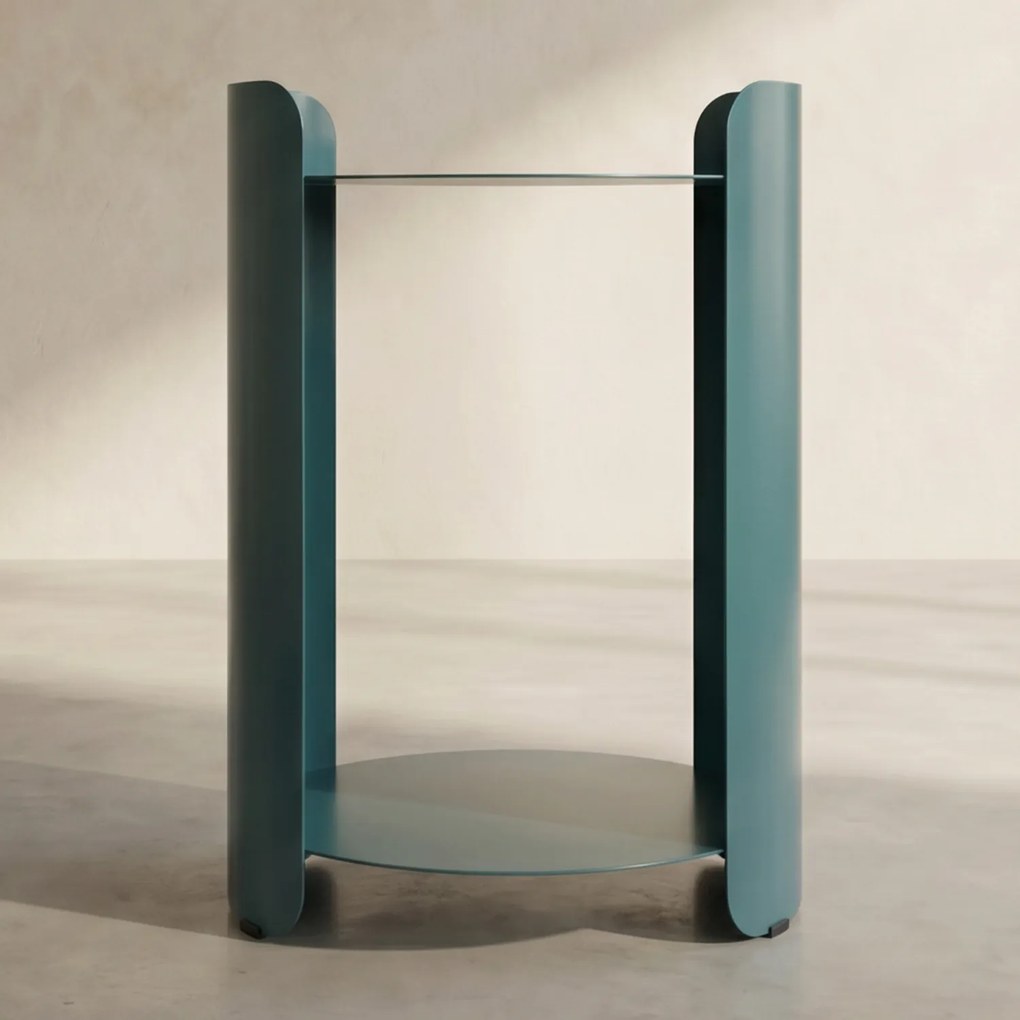 Dutchbone Navagio Design Bijzettafel Blauw - 31 X 31cm.