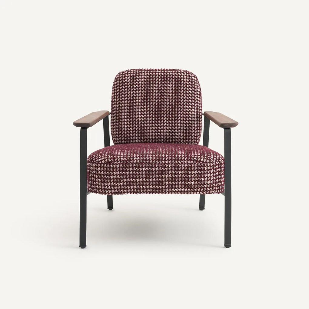 Metalen fauteuil met jacquardprint, ABRAXAS