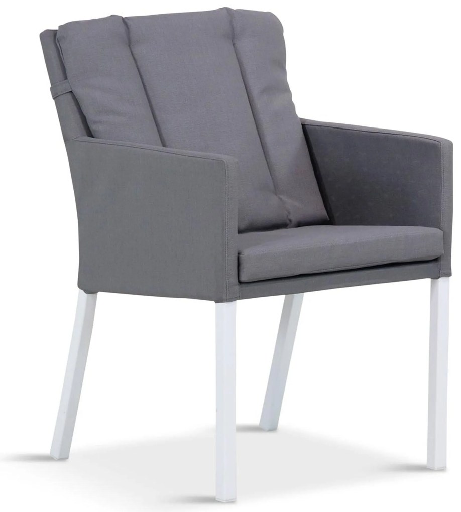 Tuinset 6 personen 240 cm Outdoor textiel Wit Lifestyle Garden Furniture Parma/Talai