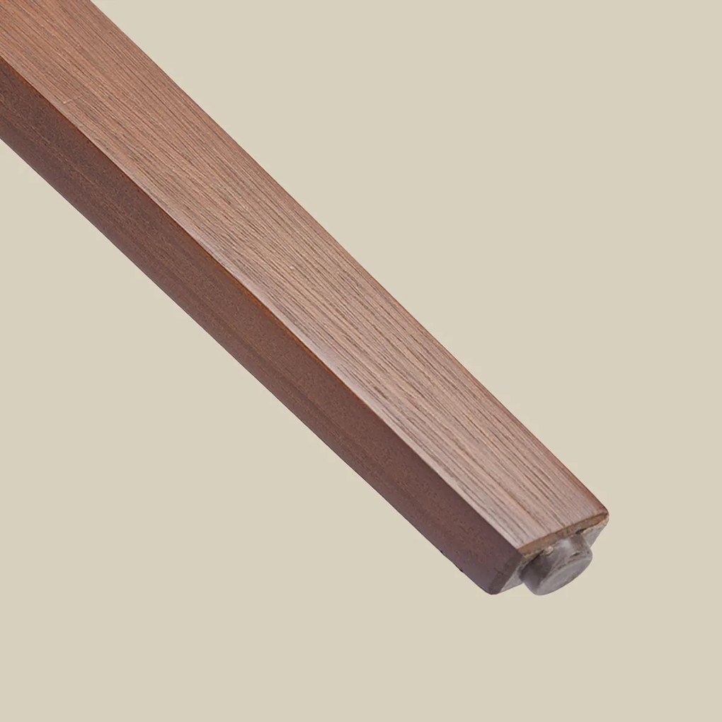 Scandinavische Plywood Stoel Walnoot