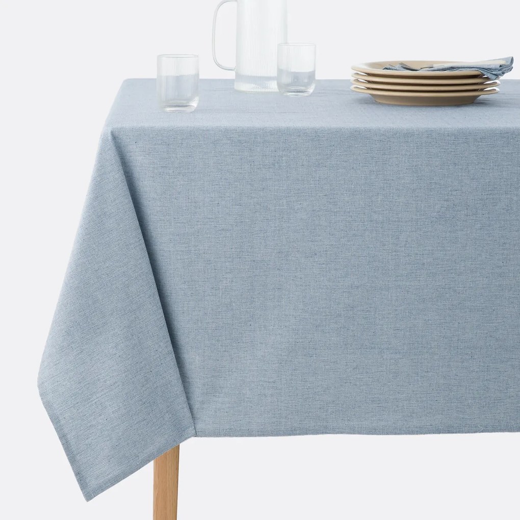 Tafelkleed in geweven-geverfd katoen, Navao