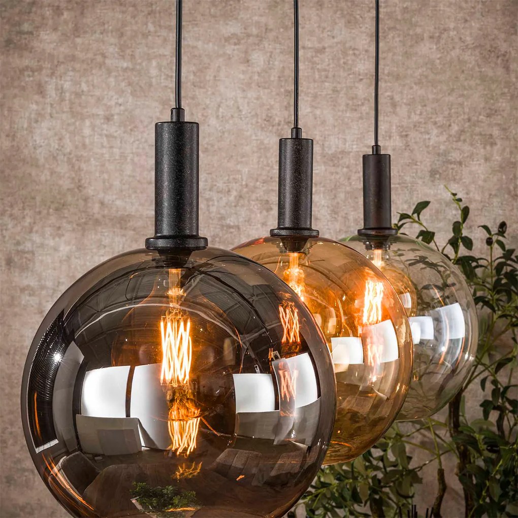 Hanglamp Tricolore 3-lichts Zwart