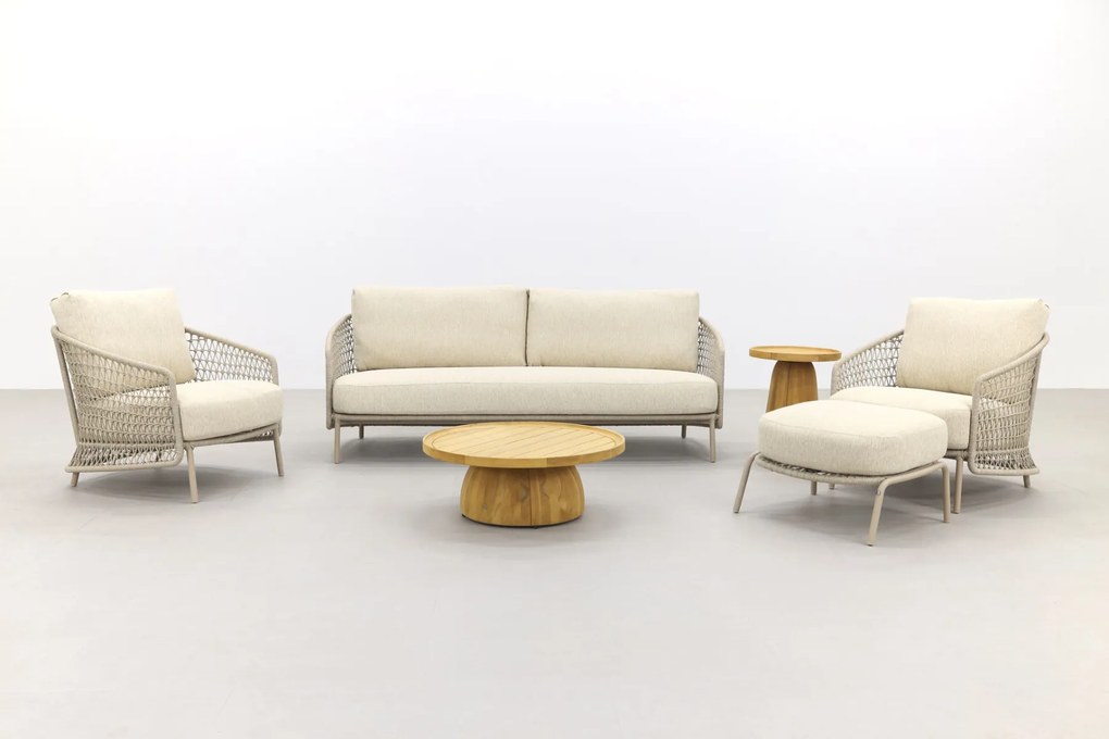 4 Seasons Puccini/Pablo stoel-bank loungeset incl. hocker - 6-delig