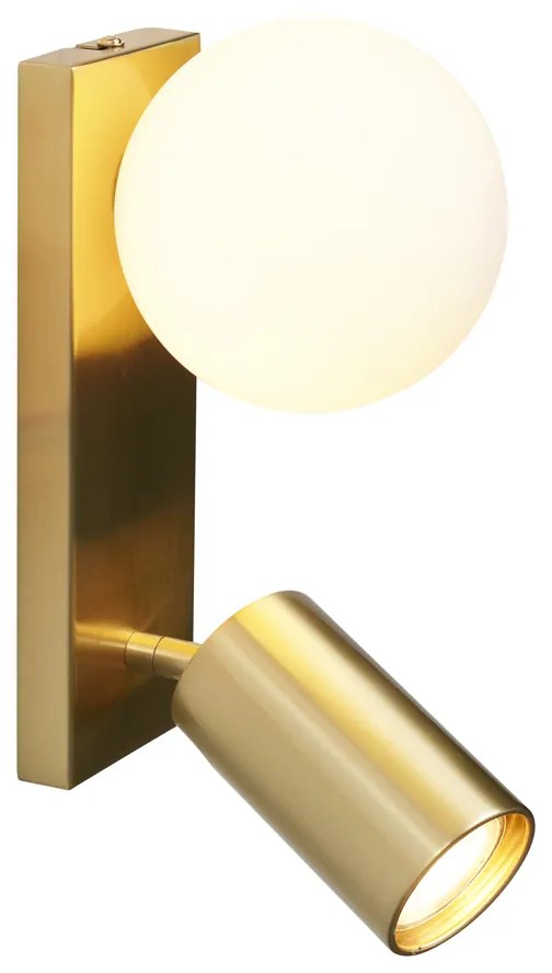 Moderne plafondlamp messing 2-lichts kantelbaar - Lesly Modern G9 bol / globe / rond Binnenverlichting Lamp
