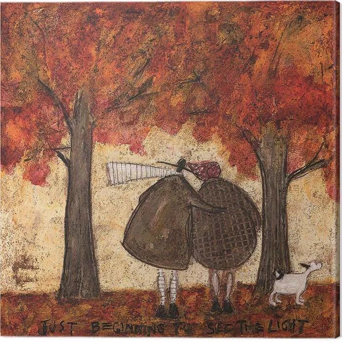 Print op canvas Sam Toft - Just Beginning to See the Light, (40 x 40 cm)