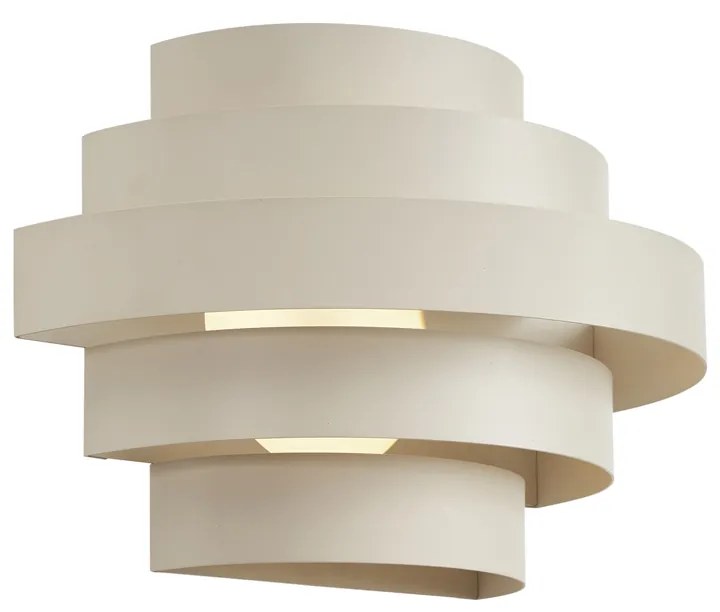 Moderne wandlamp beige incl. LED 3-staps dimbaar - Lines