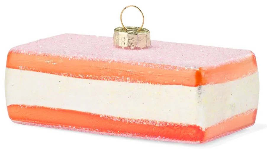 HEMA Kerstbal Tompouce Glas 9cm (roze)