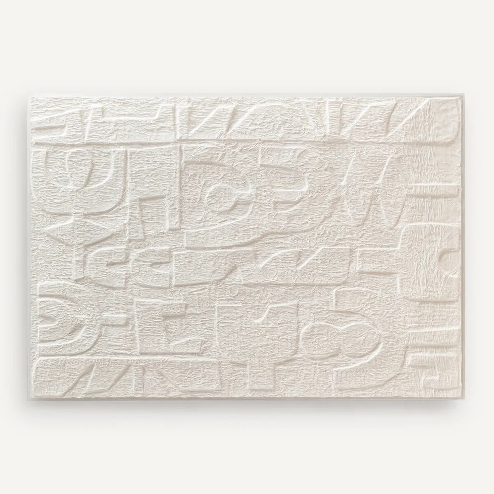 Muurdecoratie in reliëfpapier , Urbino