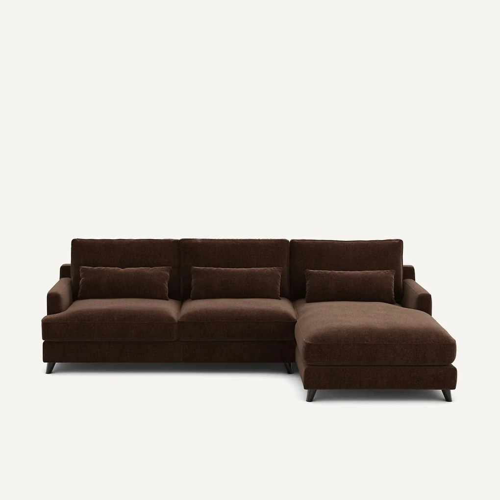 Chenille fluwelen hoekbank, Alwine