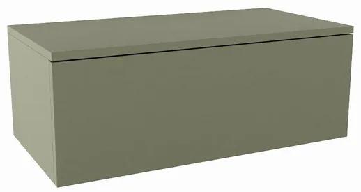 MONDIAZ ALAN MODULE Wastafelonderkast - 80x45x30cm - 1 lade - push to open - MDF - Army mat A45246Army