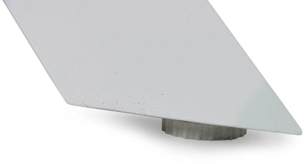 Dining Tuintafel rond 130 cm Aluminium/keramiek Wit Santika Orino