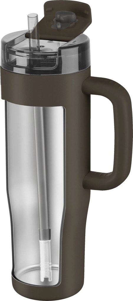ZWILLING Thermo Plus Thermobeker met rietje, 900 ml, Roestvrij staal, Chocolade - Thermo Plus - ZWILLING